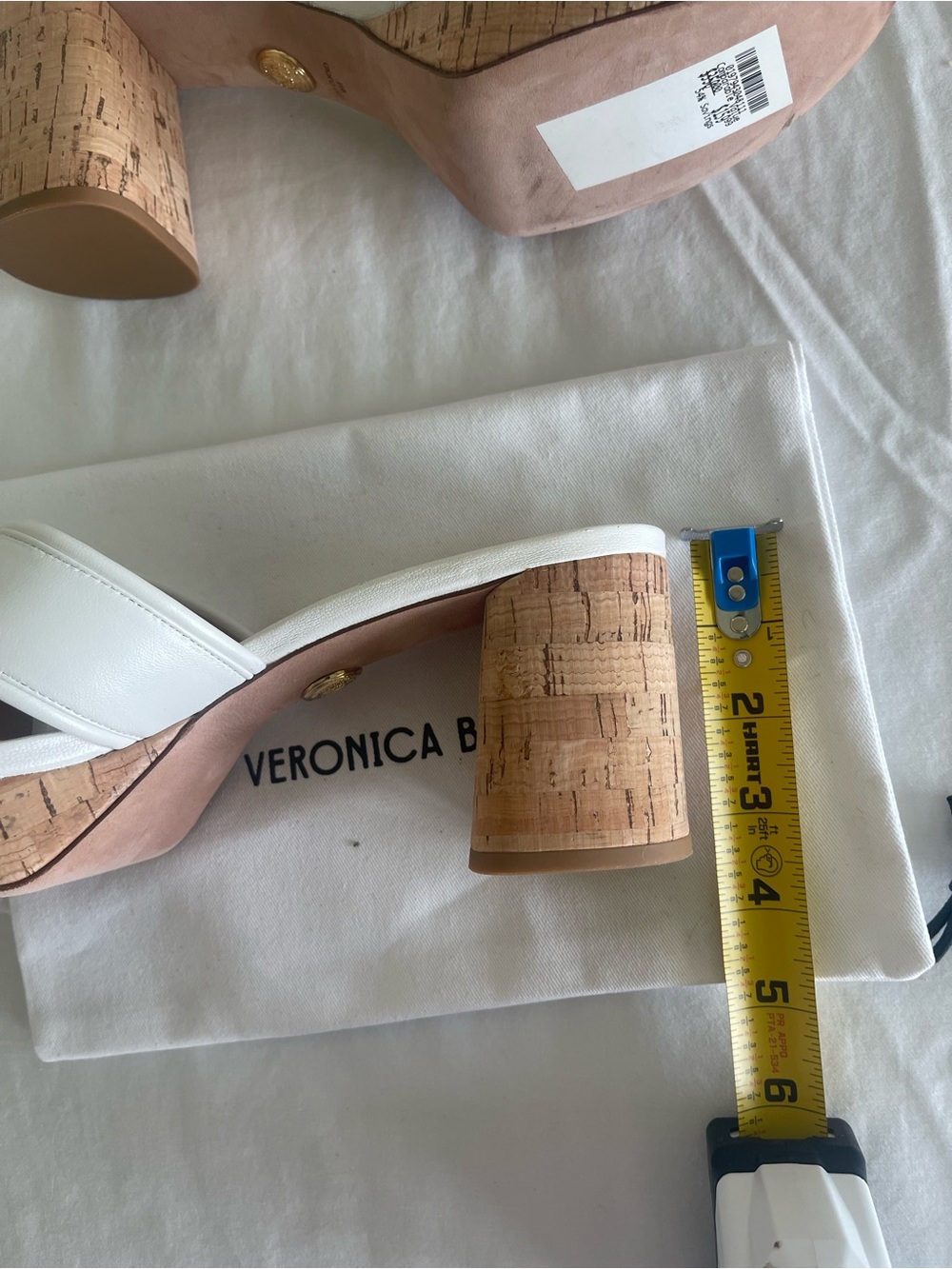 Veronica Beard  Dory White Leather Women's Sandal Heels Size 9 M  $395 NEW - Picture 11 of 14